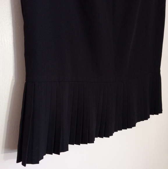 Bandolino stretch form fitted midi skirt with pleated hem women 12 - Picture 3 of 5